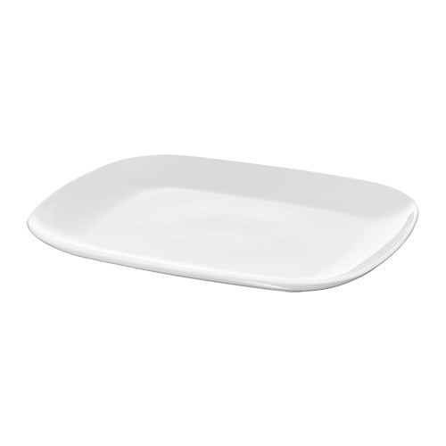 Vardera piring, putih, 31x26 cm