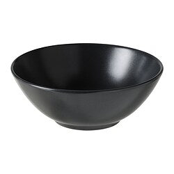 mangkuk, matt abu-abu tua, 19 cm