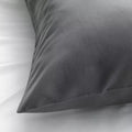 BRUKSVARA Sarung bantal, abu-abu tua, 50x80 cm