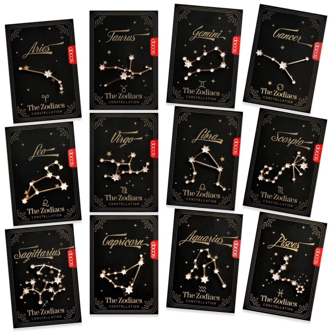 Pin Enamel Zodiak Zodiac Horoscope Bintang Tarrot 64454300