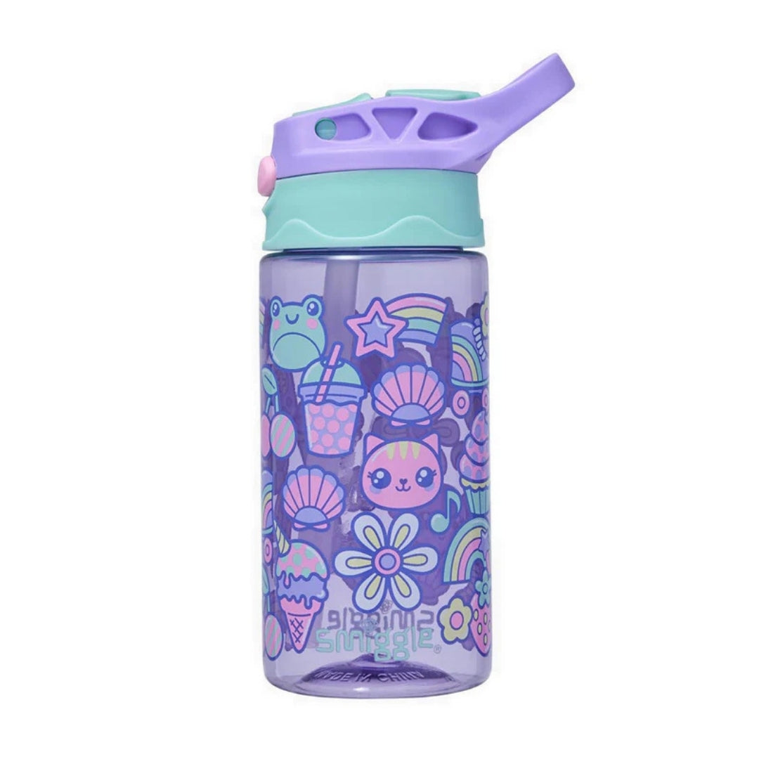 Smiggle Curious Junior Flip Plastic Drink Bottle 430Ml