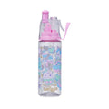 Smiggle bottle with pink lid and colorful design