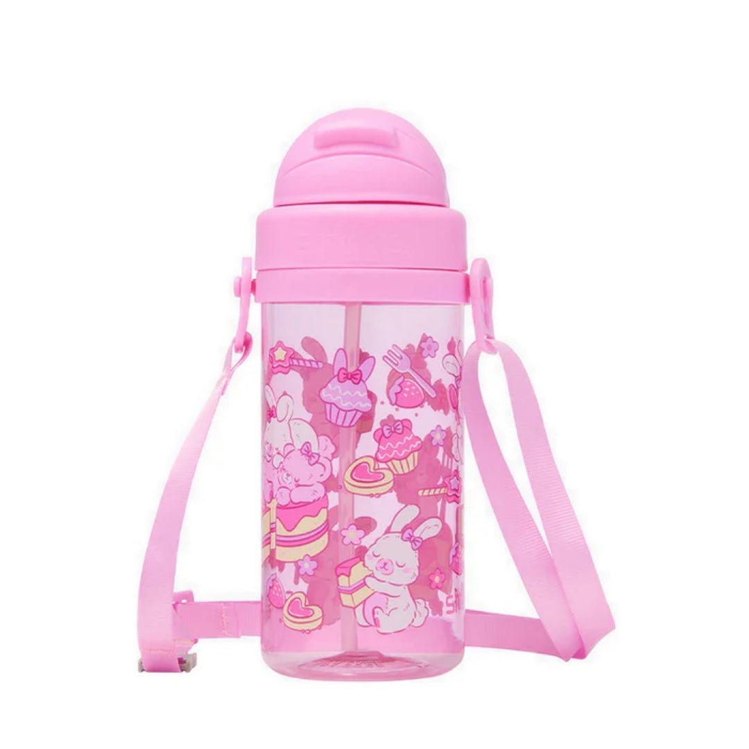 Smiggle Out & About Teeny Tiny Plastic Drink Bottle With Strap 400Ml