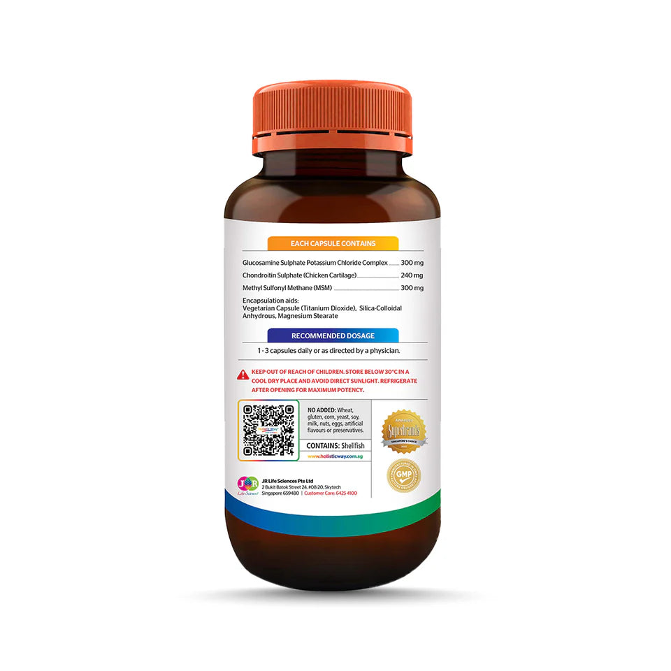Holistic Way Glucosamine Chondroitin MSM 840mg