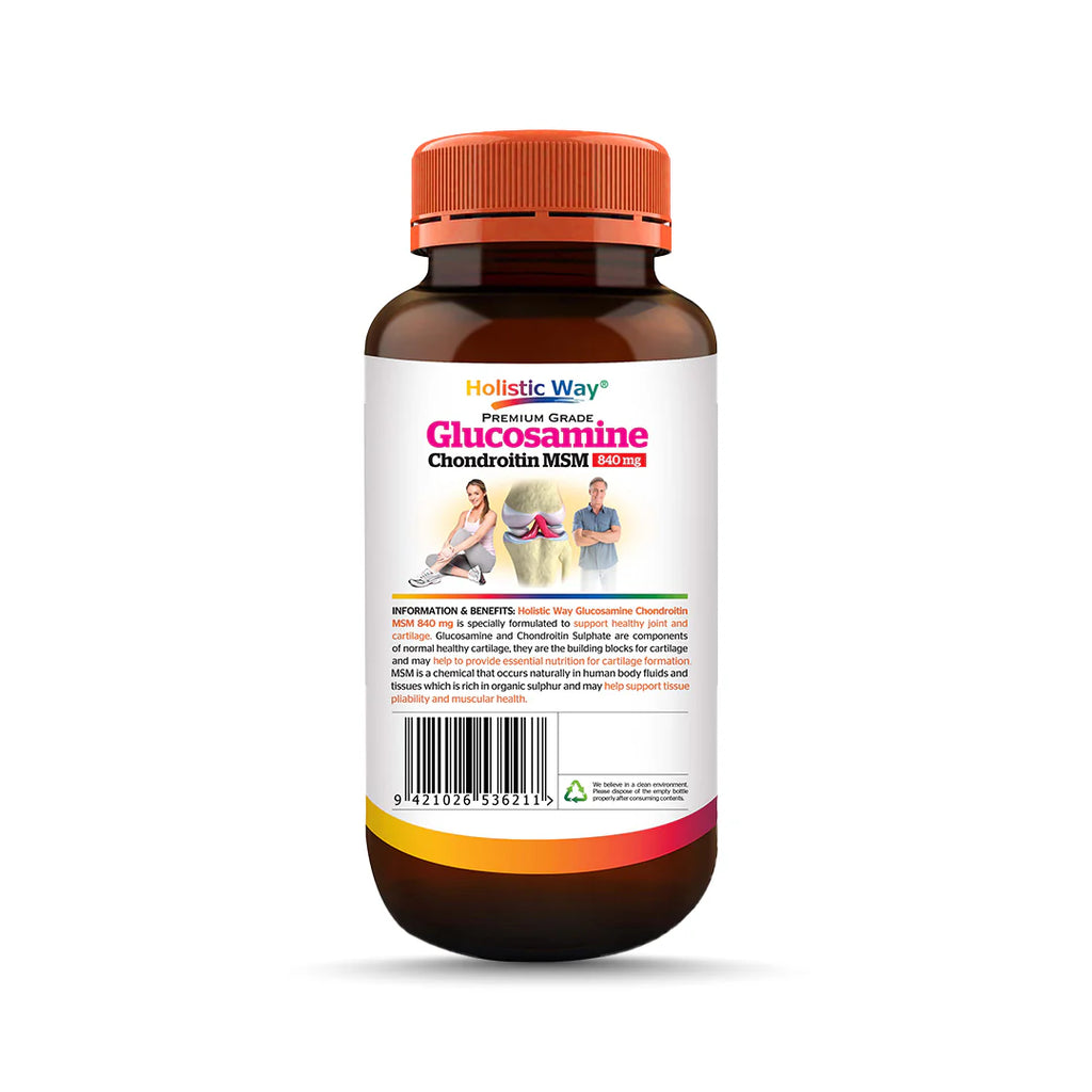 Holistic Way Glucosamine Chondroitin MSM 840mg