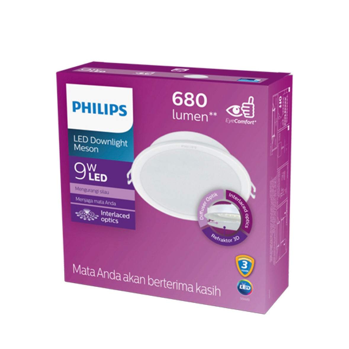 Philips LED Downlight 59449 Meson D105 9W 65K G5 Cool Daylight