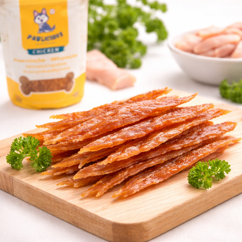 Pawlicious Chicken Jerky Pet Treats 70 grams
