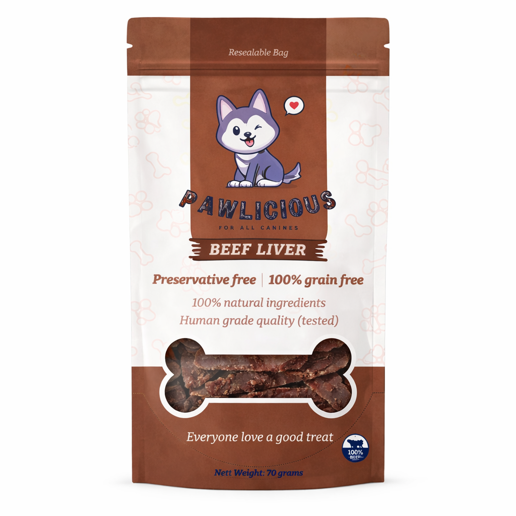 Pawlicious Beef Liver Pet Treats 70 grams