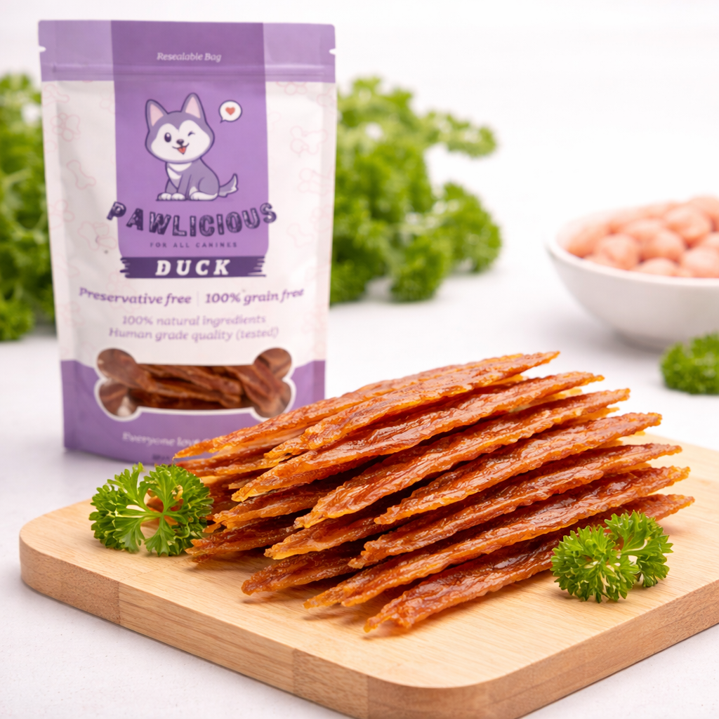 Pawlicious Duck Jerky Pet Treats 70 grams
