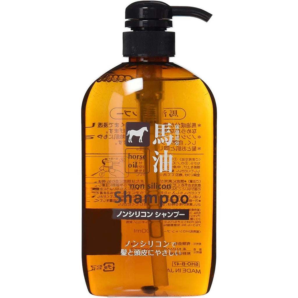 Kumano Yushi Horse Oil Nourishing Shampo for Dry & Damaged Hair 600ml