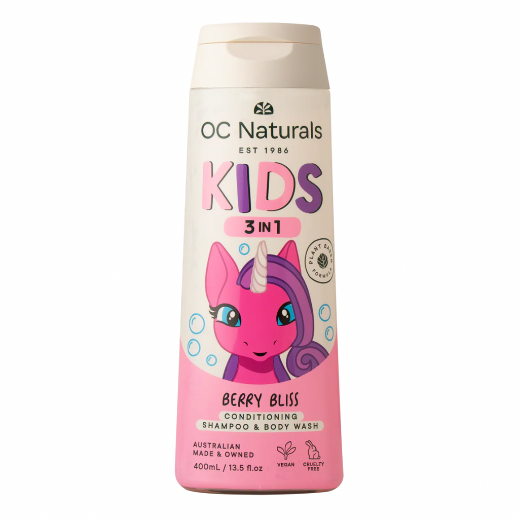 OC Naturals 3-in-1 Berry Bliss Conditioning Shampoo & Body Wash 400mL