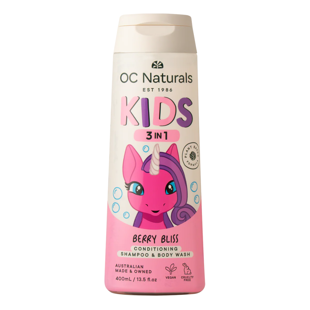 OC Naturals 3-in-1 Berry Bliss Conditioning Shampoo & Body Wash 400mL