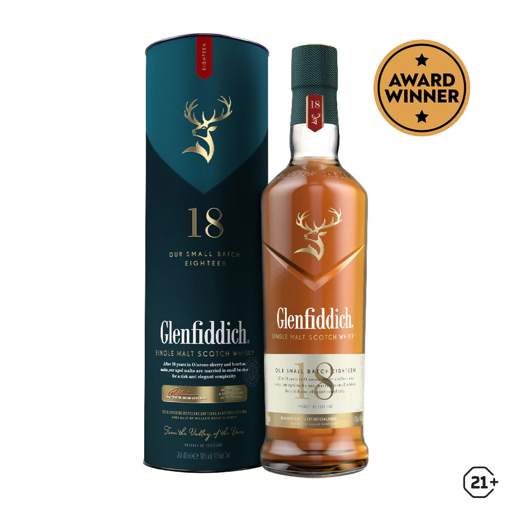 Glenfiddich 18 Year Old Single Malt Whisky 700ml