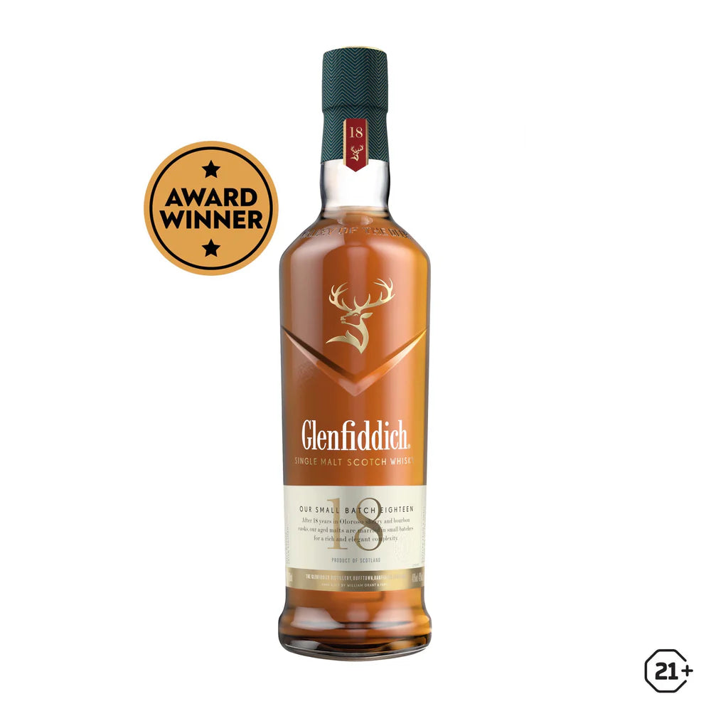 Glenfiddich 18 Year Old Single Malt Whisky 700ml