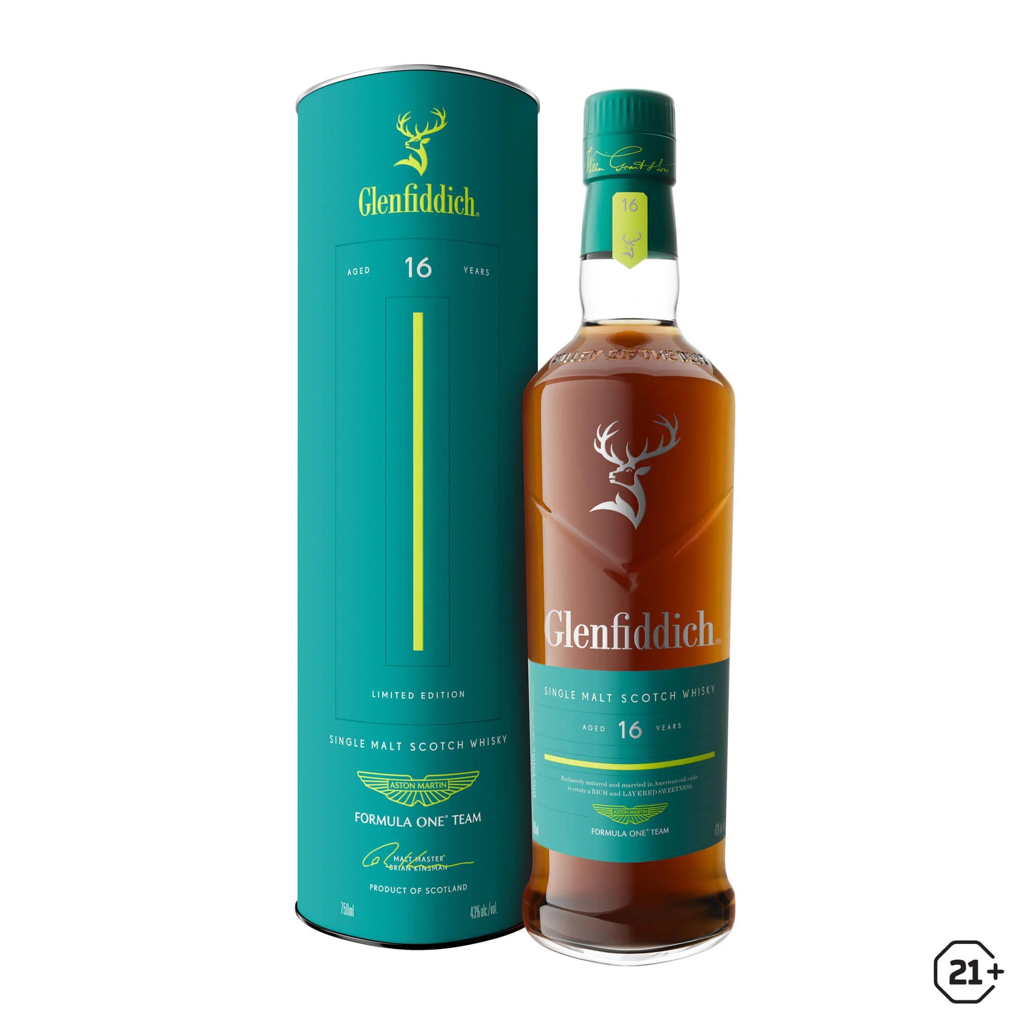 Glenfiddich & Aston Martin Formula One Team 16 Year Old Limited Edition 700ml