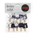 Jepit Kayu / Wooden Clip Animal BW
