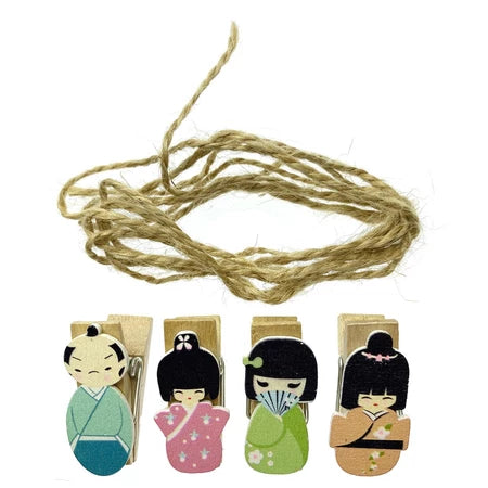 Jepit Kayu / Wooden Clip Japanese Set