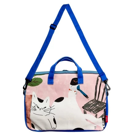 Accessories Tas Laptop / Laptop Bag 14" Pocket Pink Cat