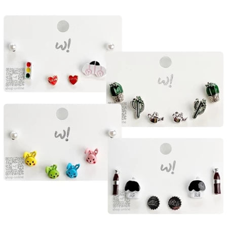 Accessories Anting Tusuk Set Kaktus
