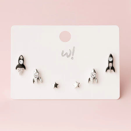 Accessories Anting Tusuk Set Roket