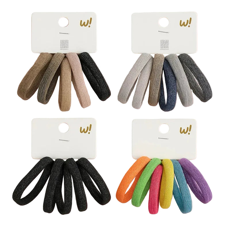 Accessories Ikat Rambut / Hairband Donut Glitter Set (6pcs)