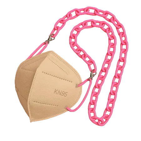 Accessories Tali / Kalung Masker Rantai Pink
