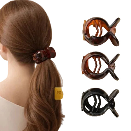 Accessories Jepit Rambut Premium Hitam Coklat