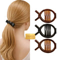 Accessories Jepit Rambut Premium Hitam Coklat 4x6cm (pc)