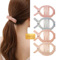 ccessories Jepit Rambut Premium Jelly Pink Biru Beige Glitter 4x6cm