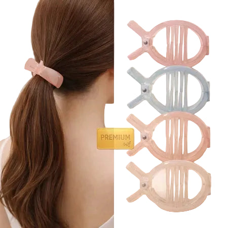 ccessories Jepit Rambut Premium Jelly Pink Biru Beige Glitter 4x6cm